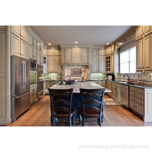 PVC Modern European Style Used Kitchen Cabinet